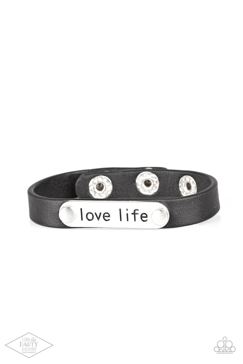 Paparazzi Accessories - Love Life - Black bracelet