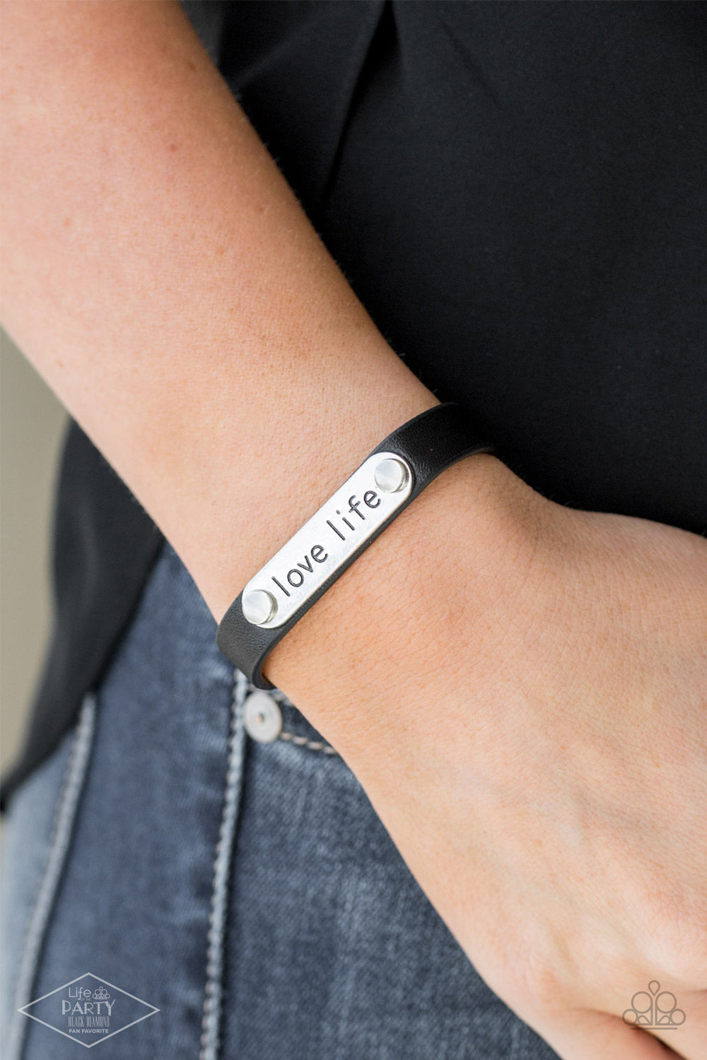 Paparazzi Accessories - Love Life - Black bracelet