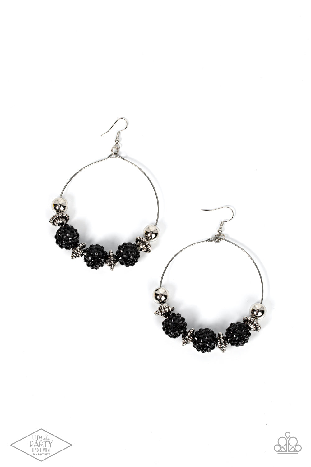 Paparazzi Accessories - I Can Take a Compliment - Black earrings