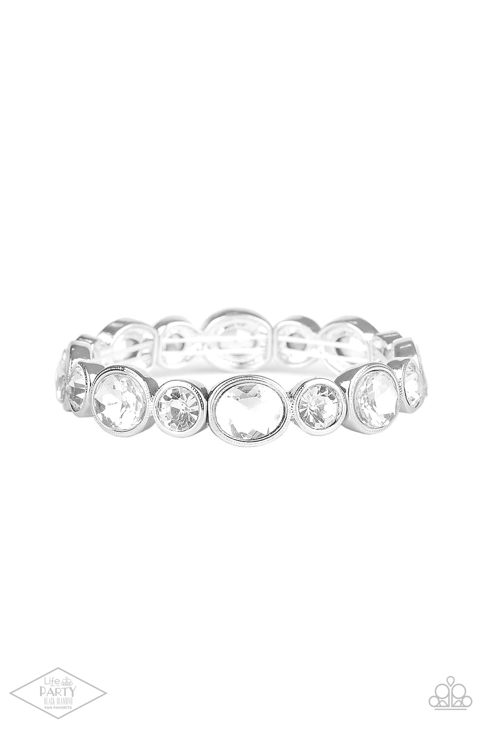 Paparazzi Accessories - Still GLOWING Strong - White bracelet