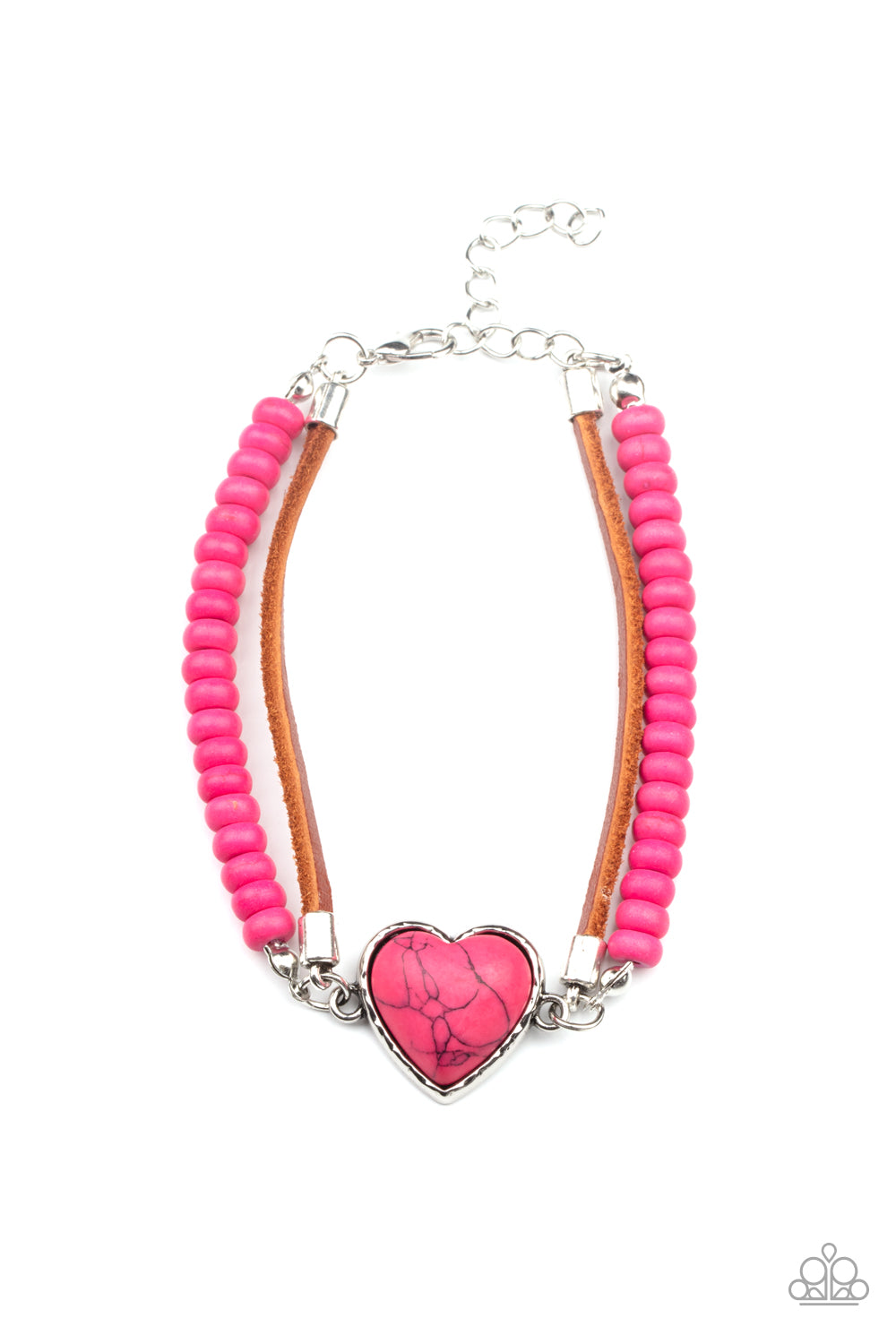 Paparazzi Accessories - Charmingly Country - Pink bracelet