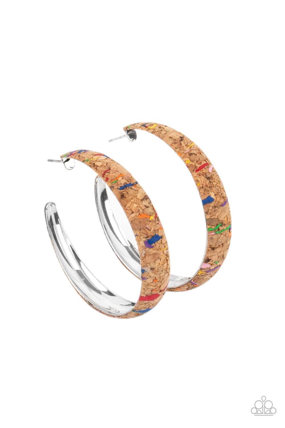 Paparazzi Accessories - A CORK In The Road - Multi earrings