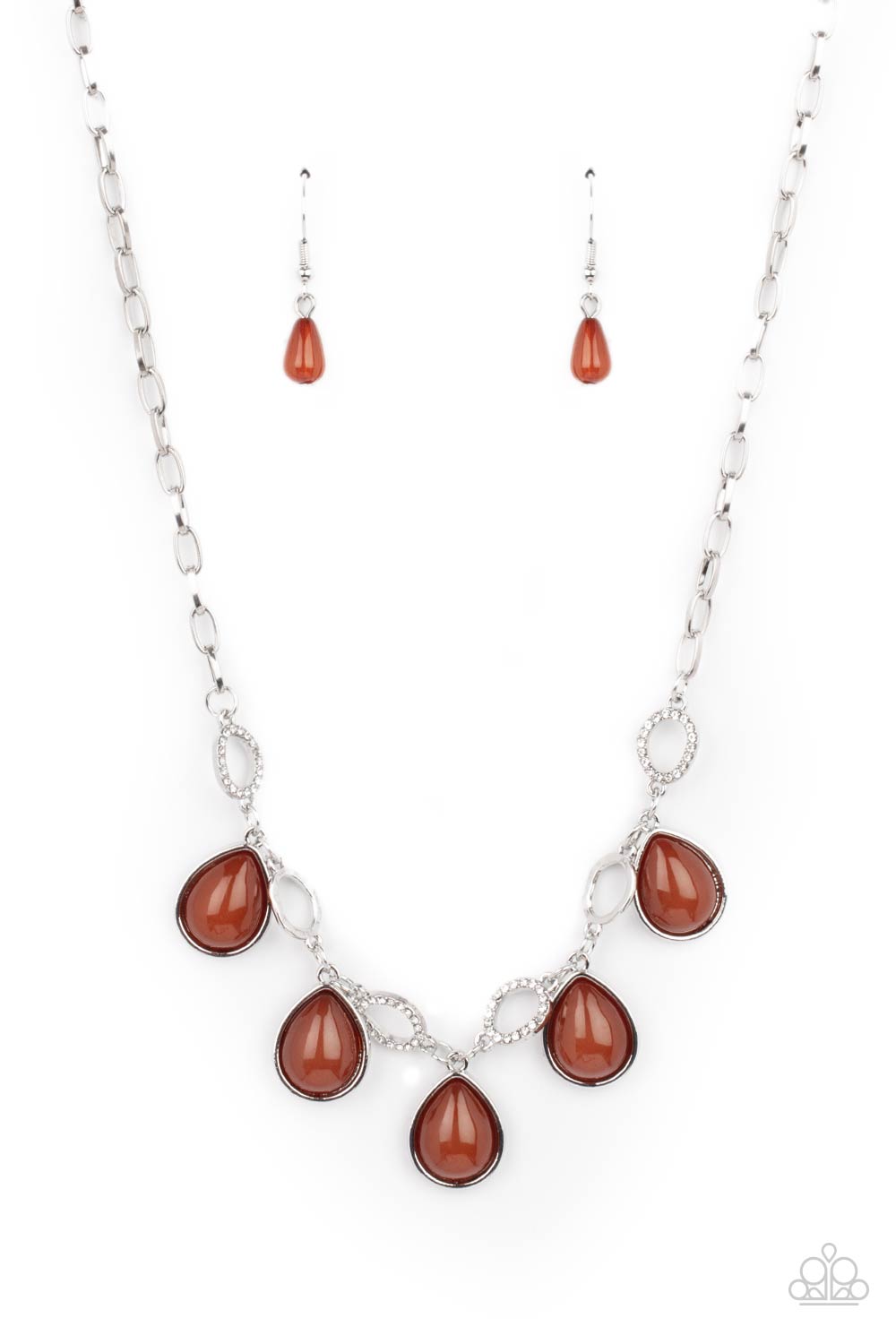 paparazzi Accessories - Majestically Mystic - Brown necklace