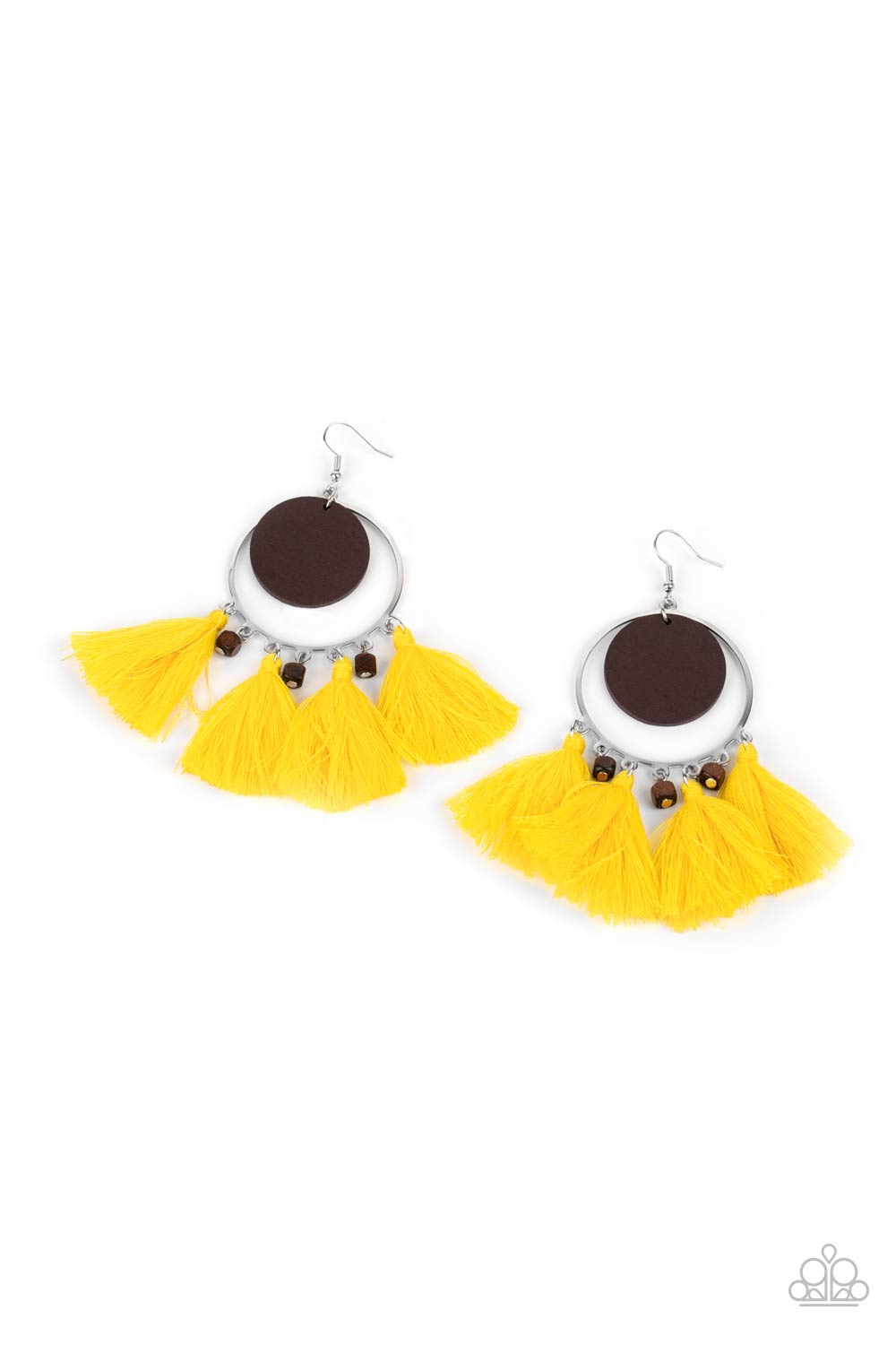 Paparazzi Accessories - Yacht Bait - Yellow earrings