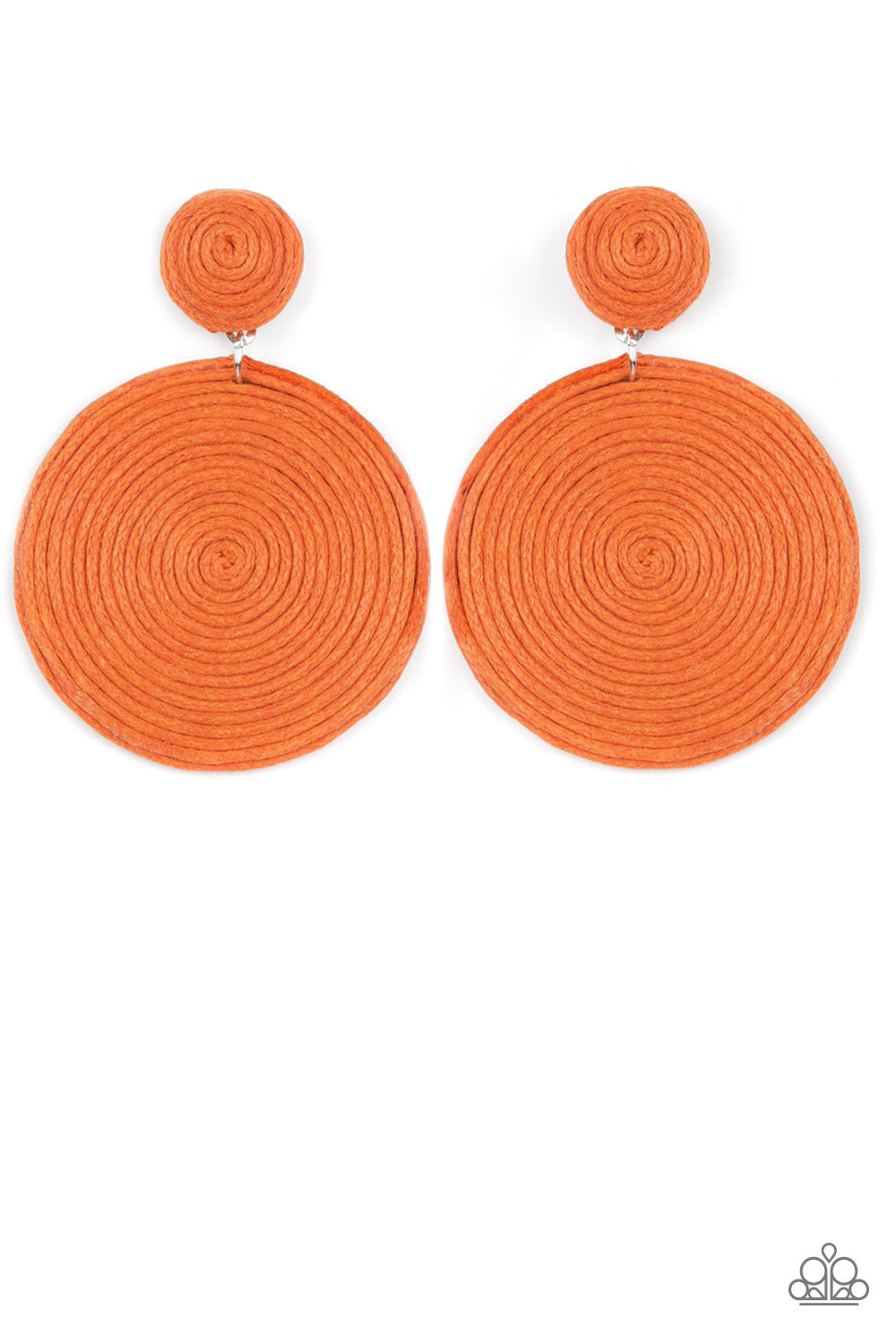 Paparazzi Accessories - Circulate The Room - Orange earrings