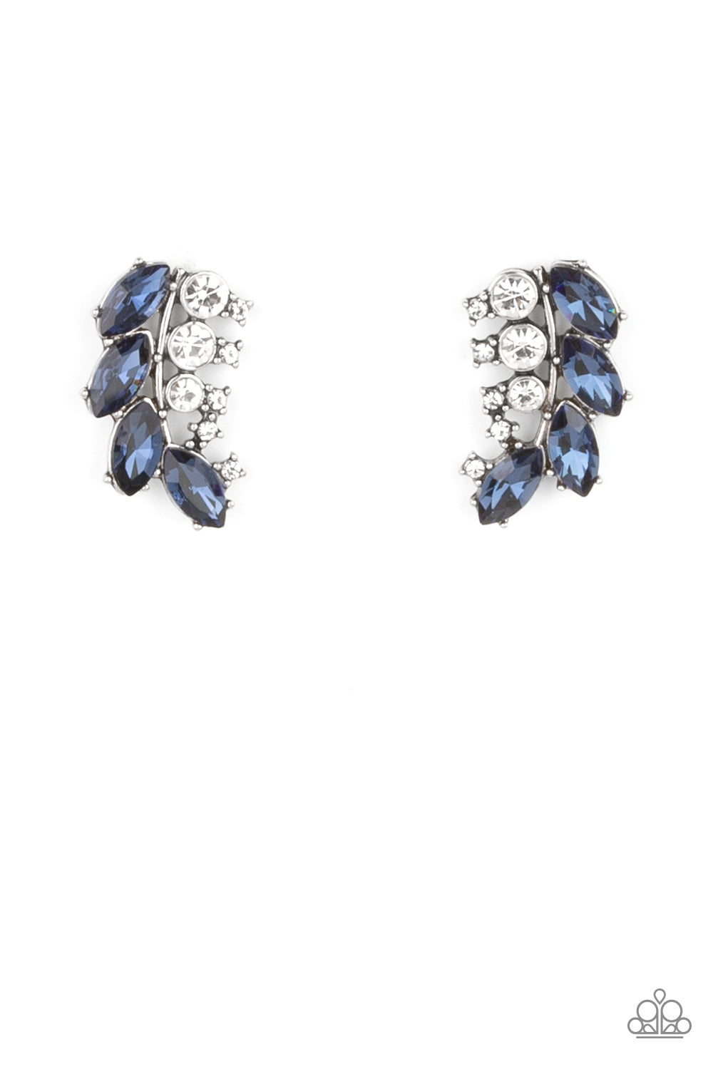Paparazzi Accessories - Flawless Fronds - Blue earrings