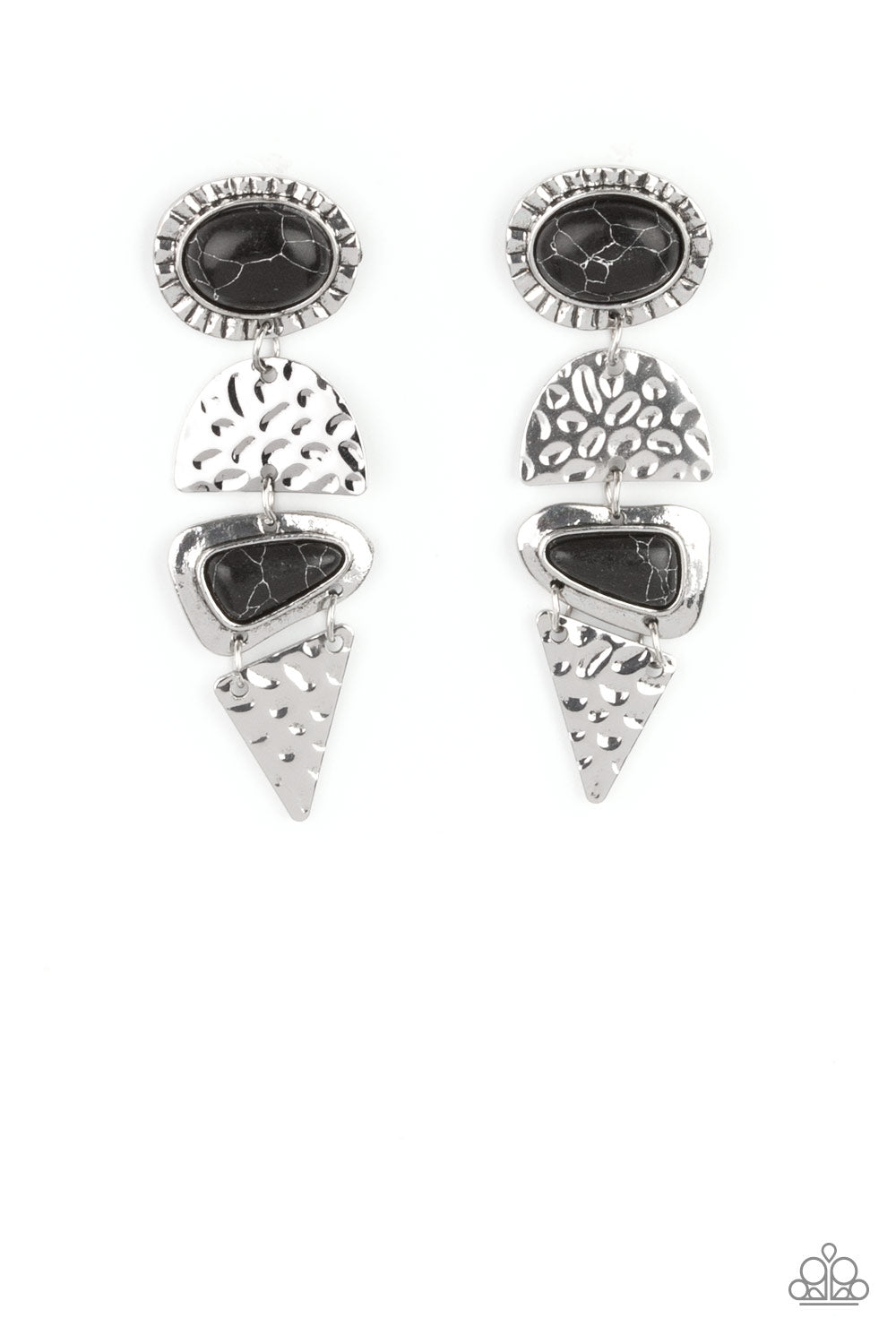 Paparazzi Accessories - Earthy Extravagance - Black earrings