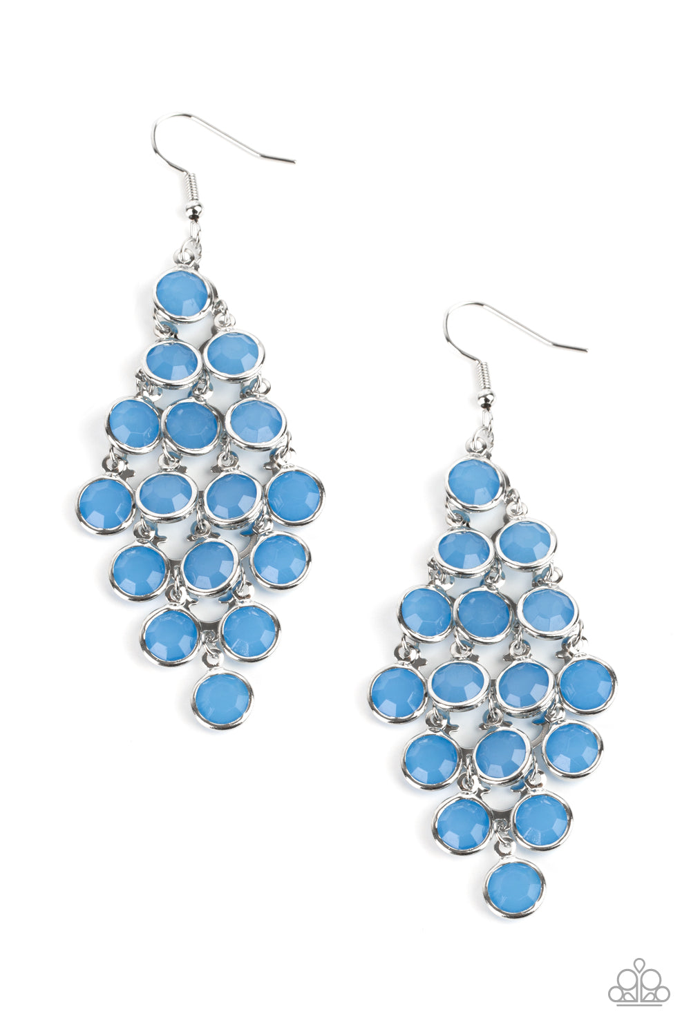 Paparazzi Accessories - With All DEW Respect - Blue earrings