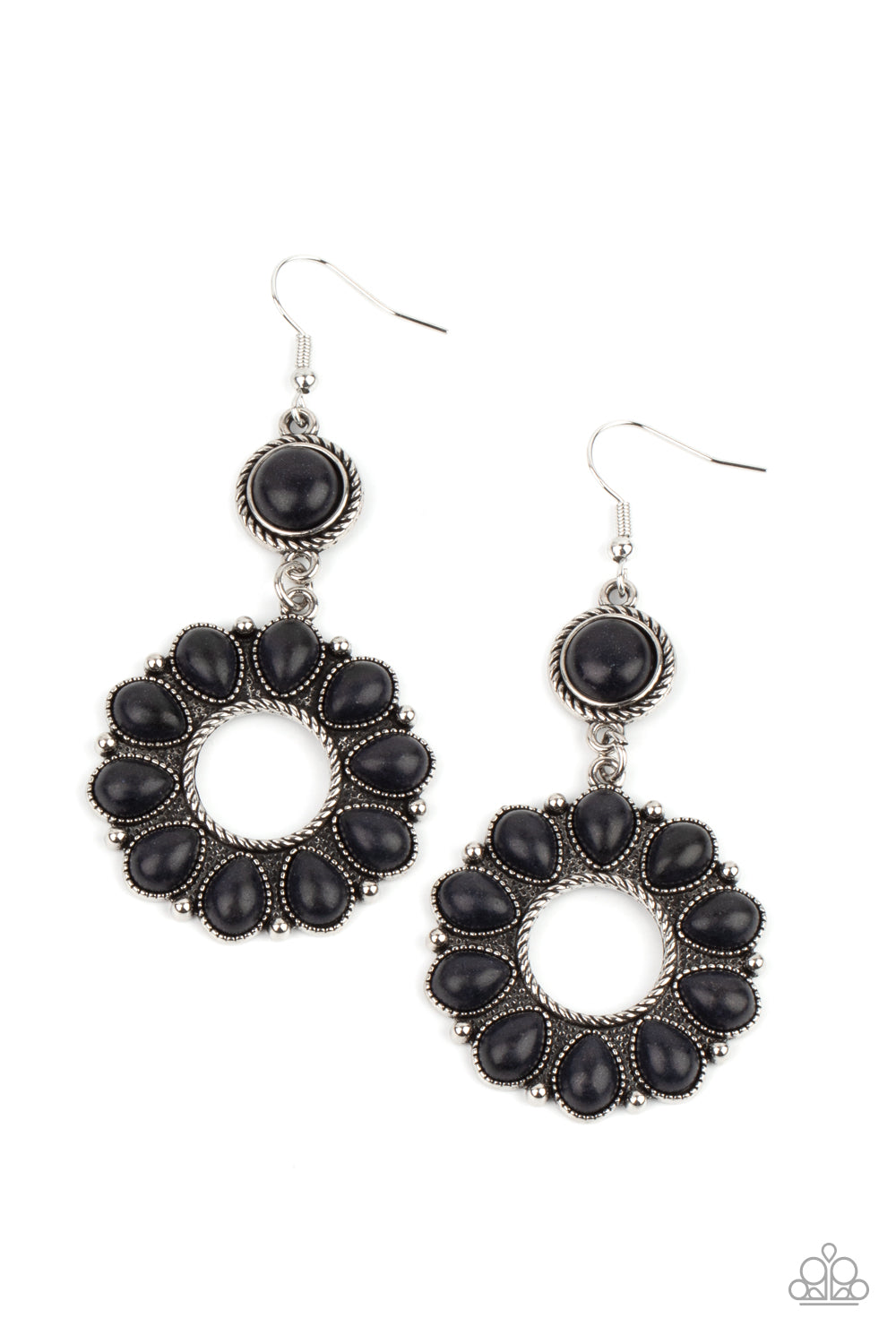 Paparazzi Accessories - Back At The Ranch - Black earrings