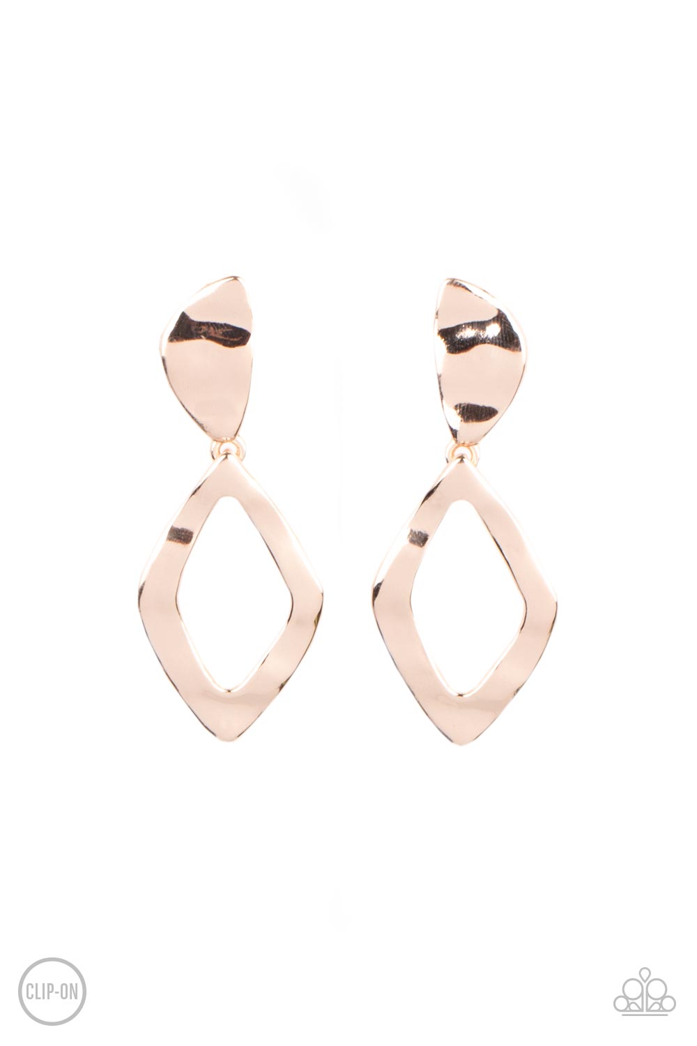 Paparazzi Accessories - Industrial Gallery - Rose Gold earrings