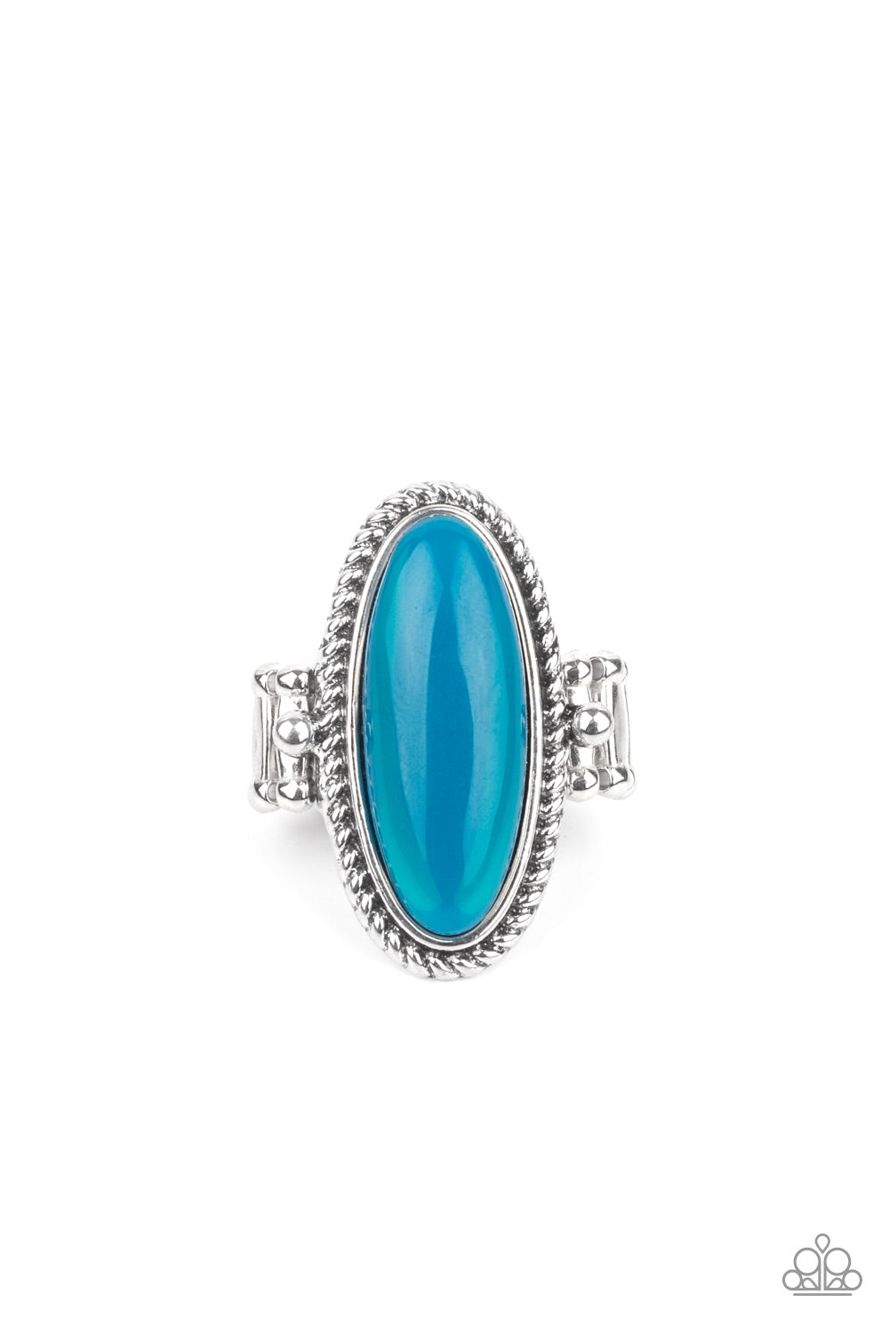 Paparazzi Accessories - POval Oasis - Blue ring
