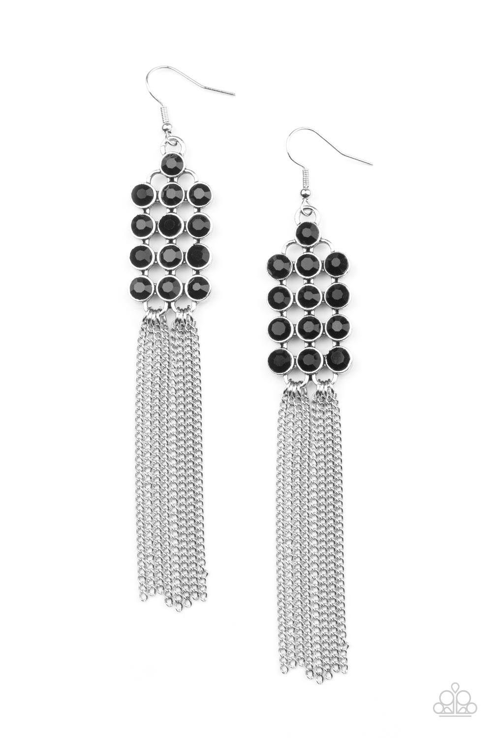 Paparazzi Accessories - Tasteful Tassel - Black earring