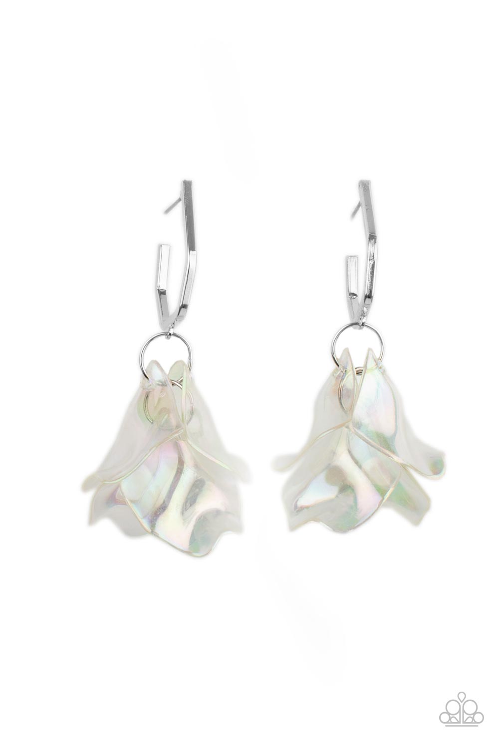 Paparazzi Accessories - Jaw-Droppingly Jelly - Silver earrings