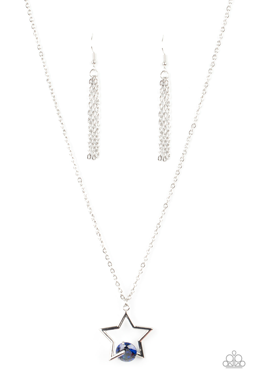 Paparazzi Accessories - Starry Fireworks - Blue necklace