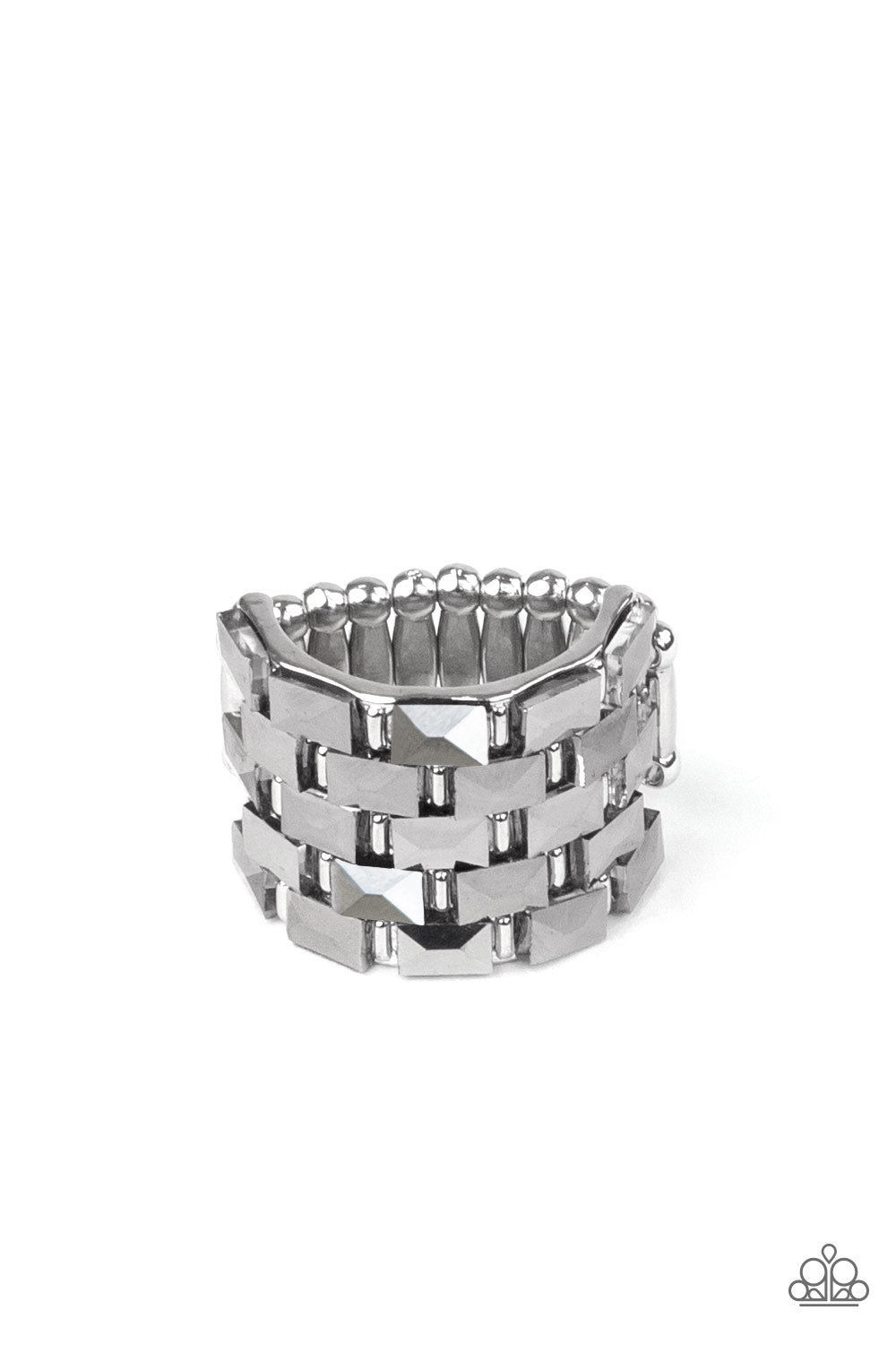 Paparazzi Accessories - Checkered Couture - Silver ring