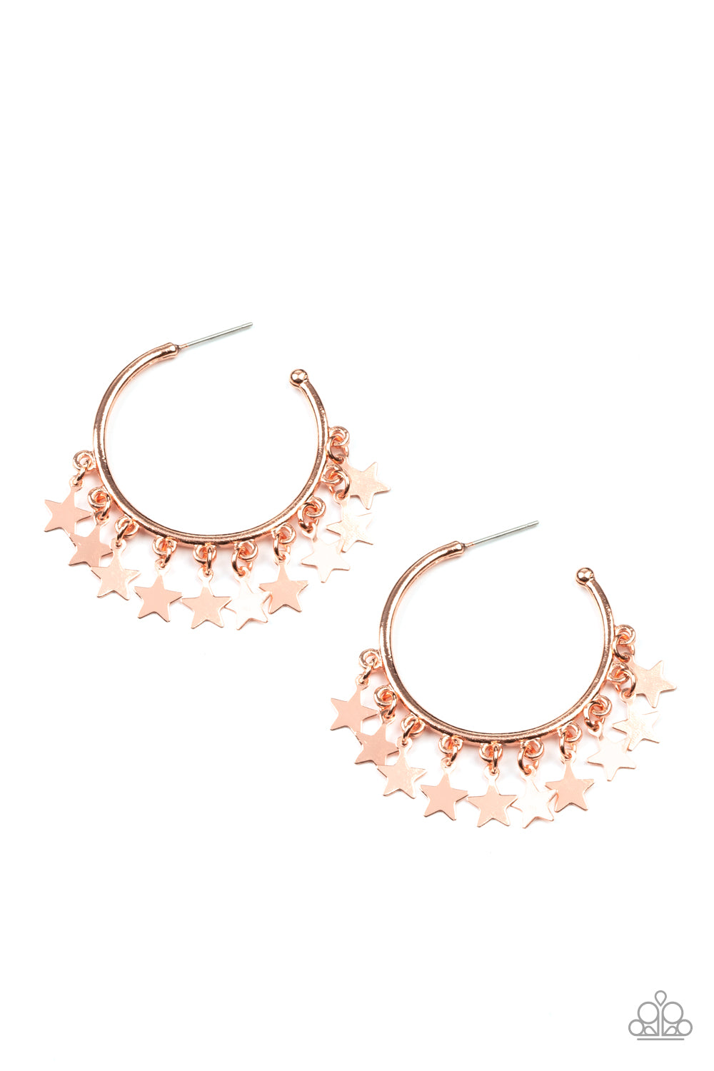 Paparazzi Accessories - Happy Independence Day - Copper earrings