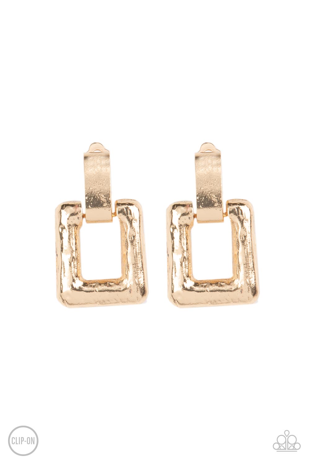 Paparazzi Accessories 15 Minutes of FRAME - Gold earrings