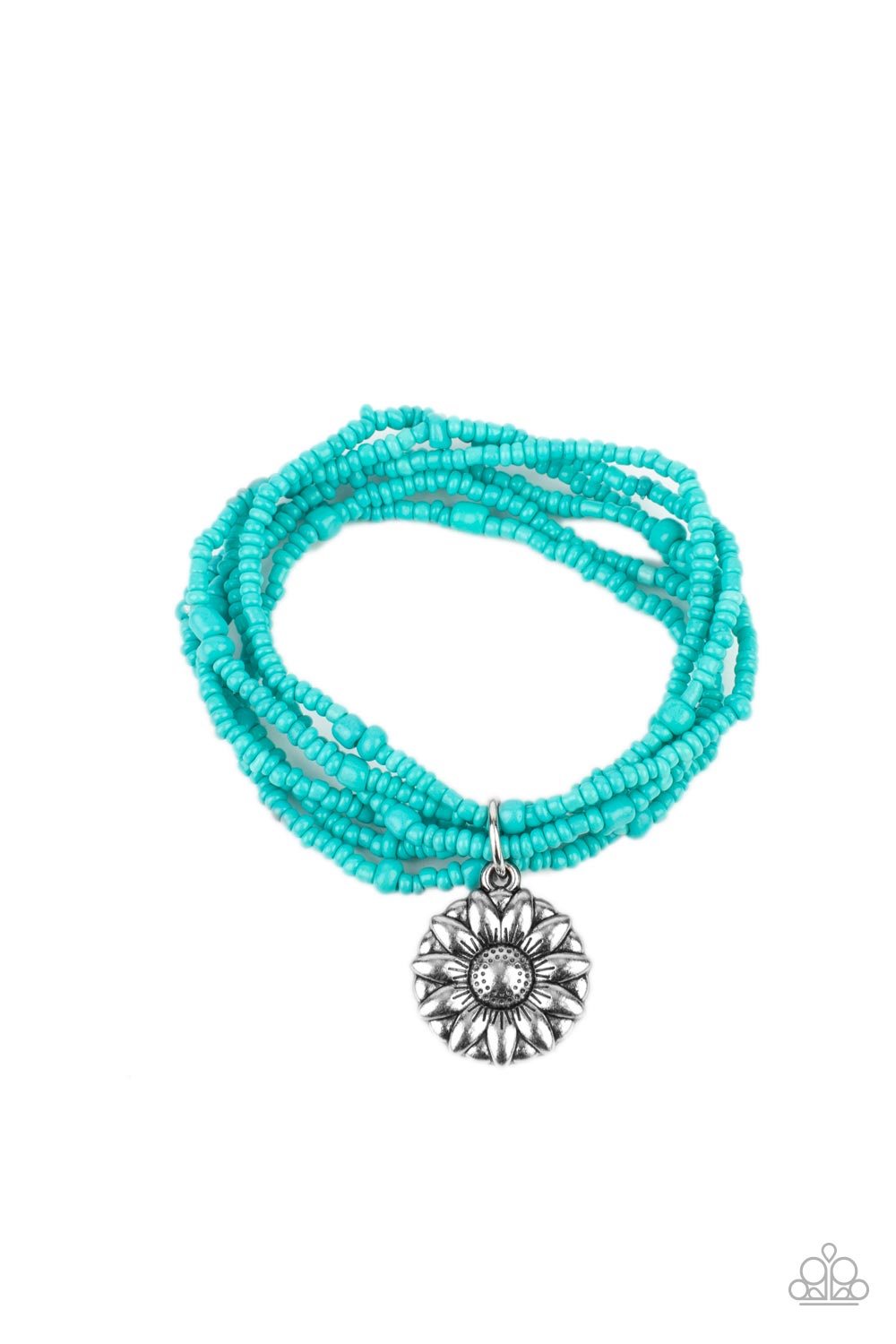 Paparazzi Accessories - Badlands Botany - Blue bracelet