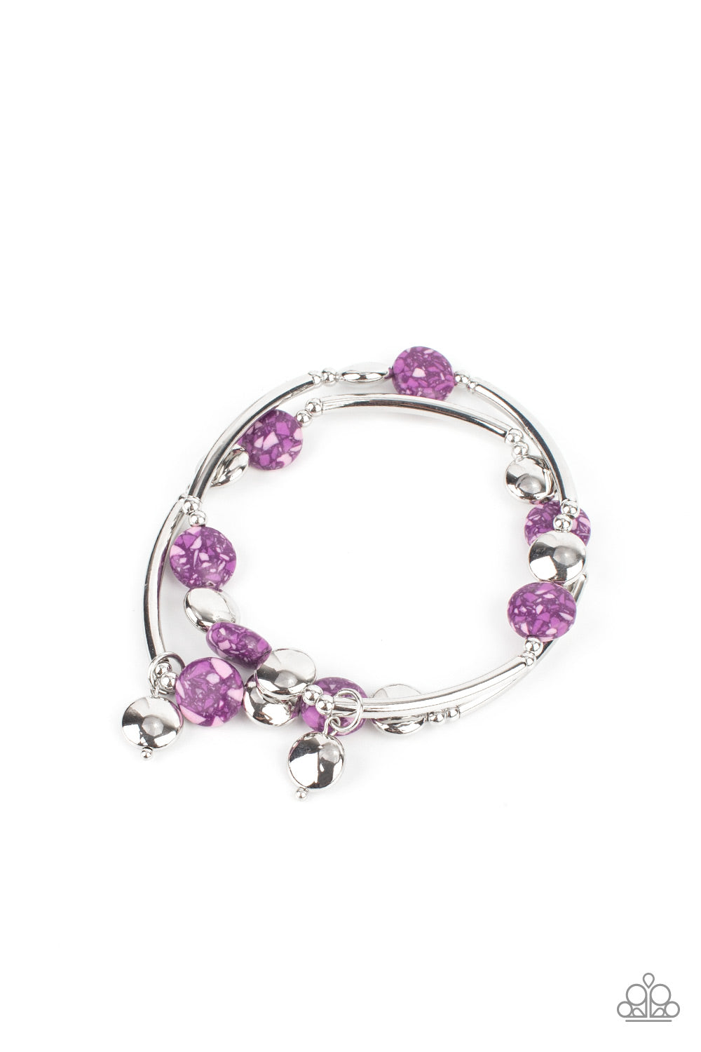 Paparazzi Accessories - Terrazzo Territory - Purple bracelet