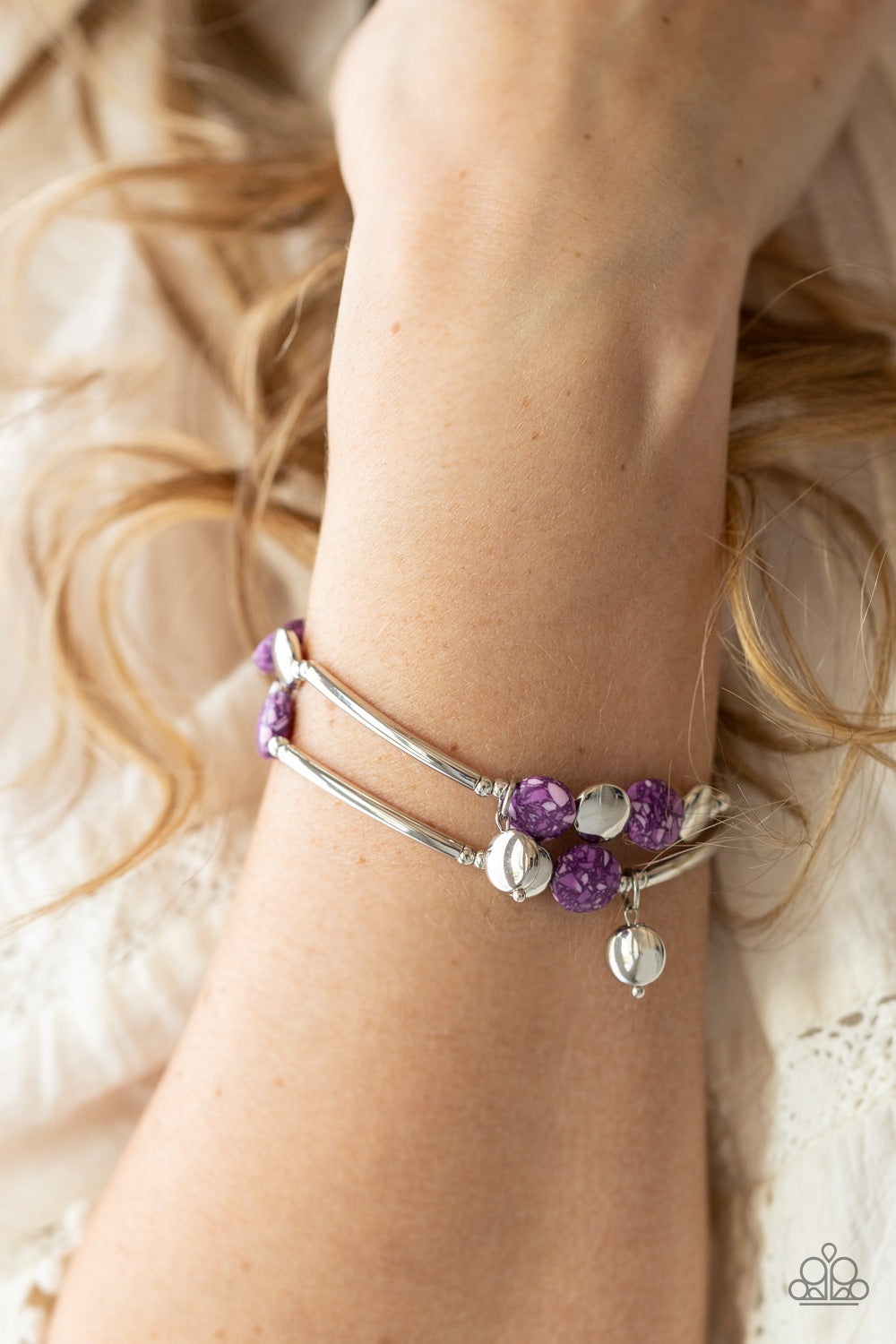 Paparazzi Accessories - Terrazzo Territory - Purple bracelet