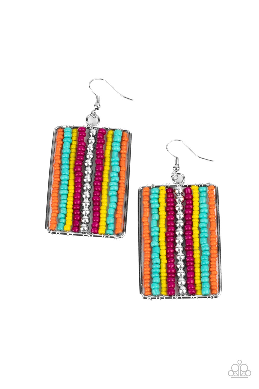 Paparazzi Accessories - Beadwork Wonder - Multi earrings