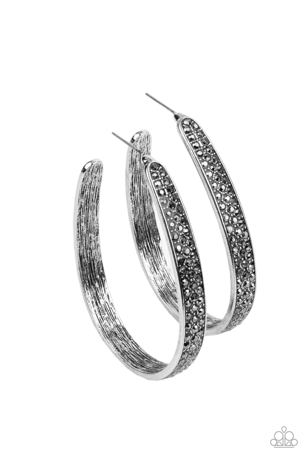 Paparazzi Accessories - Bossy and Glossy - Silver earrings