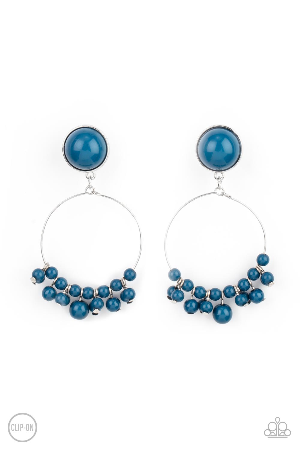 Paparazzi Accessories - Cabaret Charm - Blue earrings