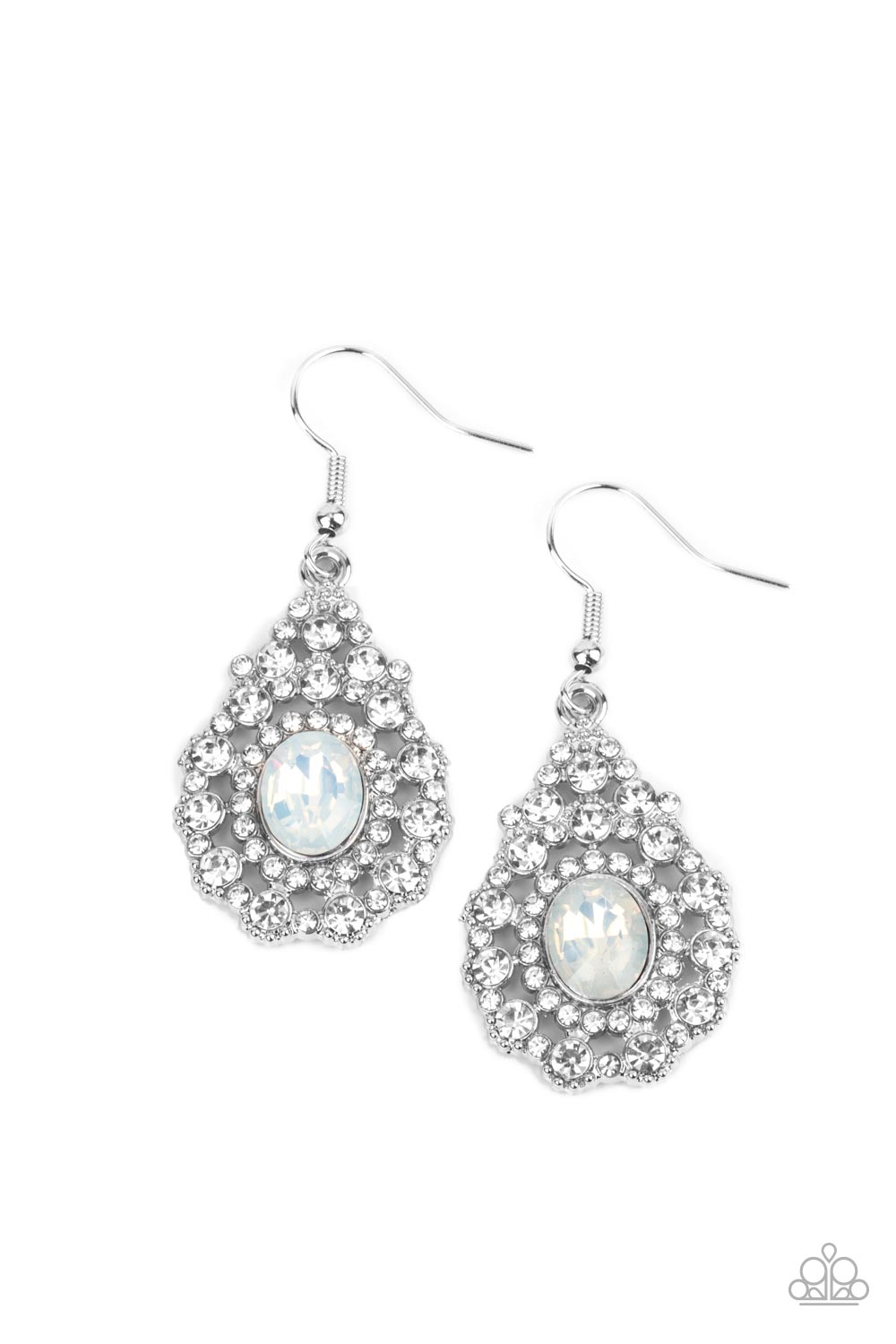 Paparazzi Accessories - Celestial Charmer - White earrings