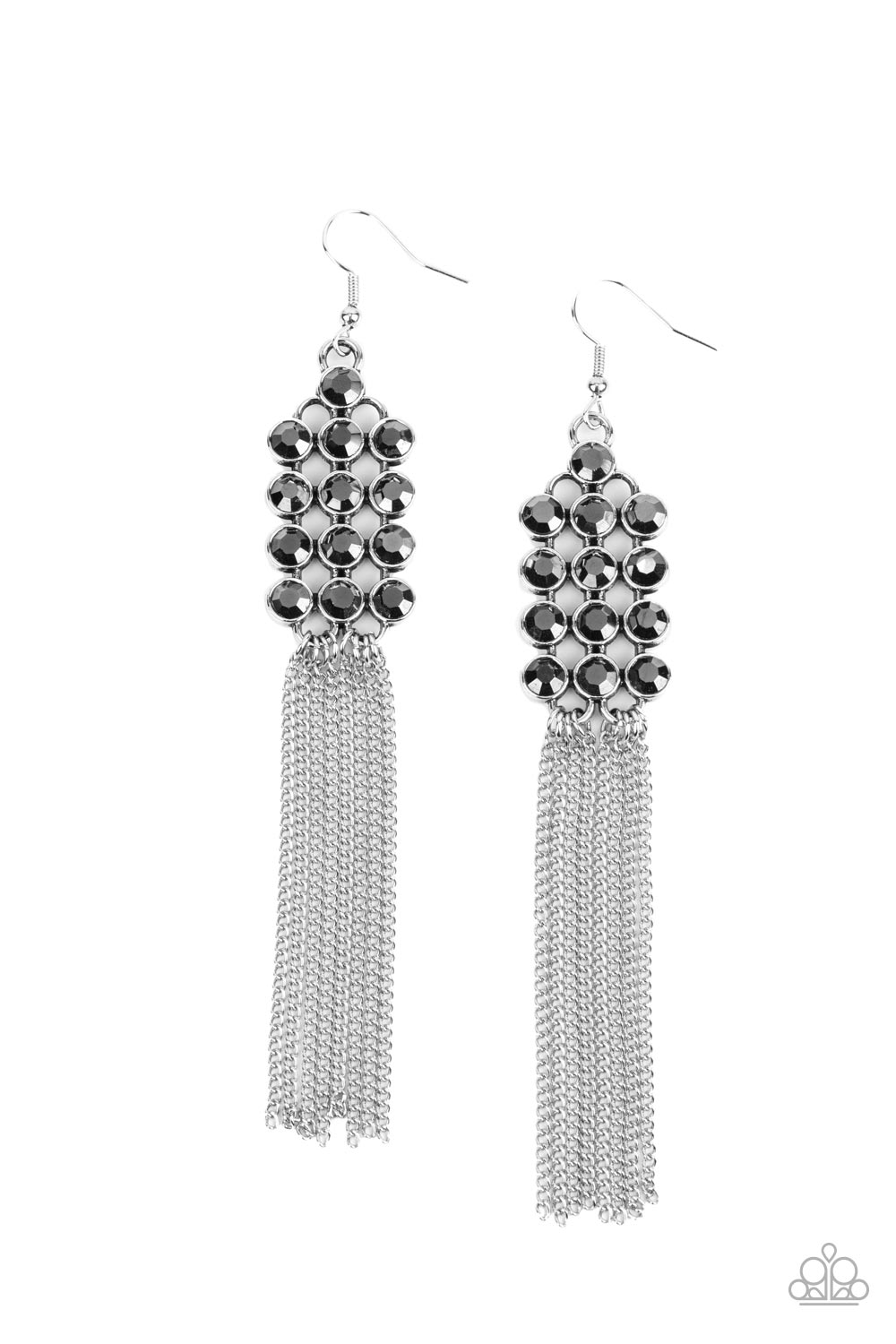 Paparazzi Accessories - Tasteful Tassel - Silver earrings