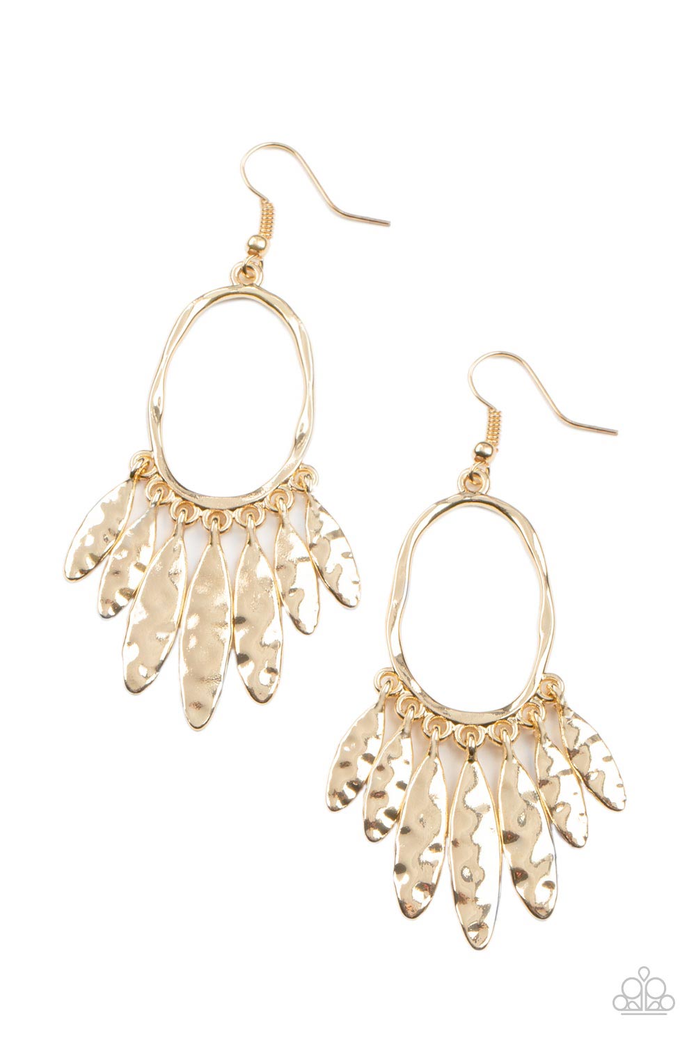 Paparazzi Accessories - Artisan Aria - Gold earrings