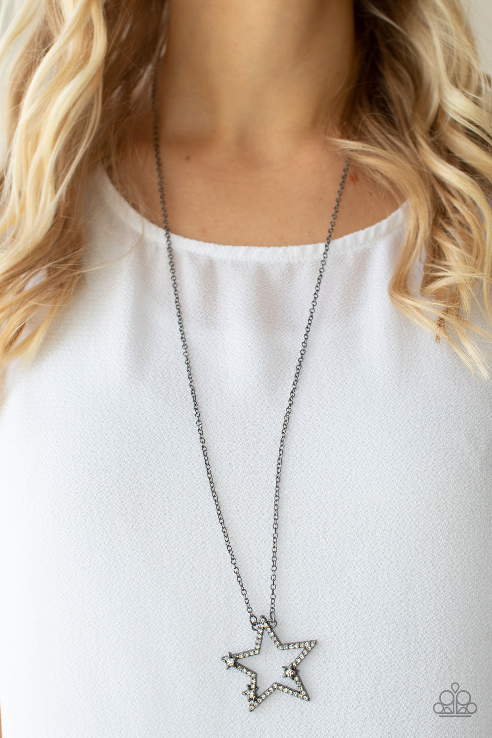 Paparazzi Accessories - I Pledge Allegiance to the Sparkle - Black necklace