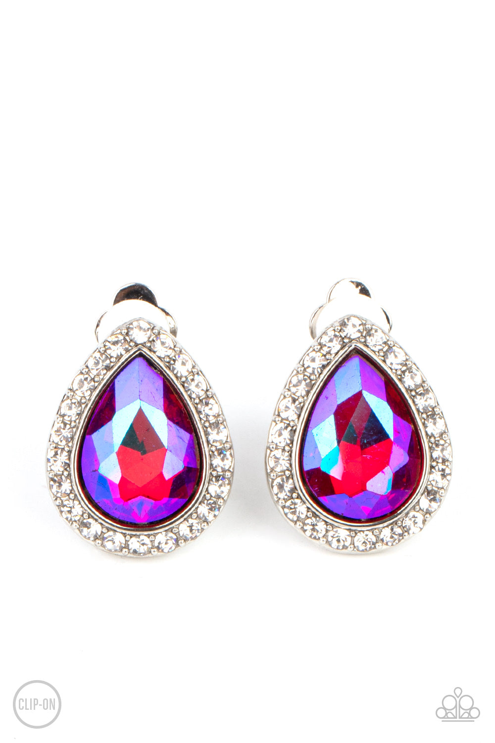 Paparazzi Accessories - Cosmic Castles - Pink earrings