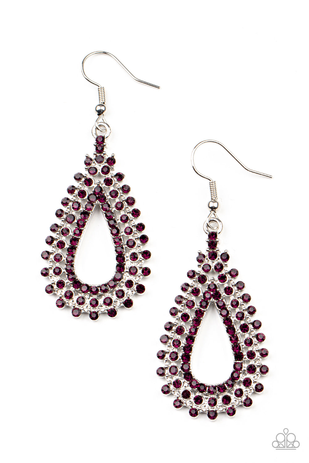 Paparazzi Accessories - The Works - Purple earrings
