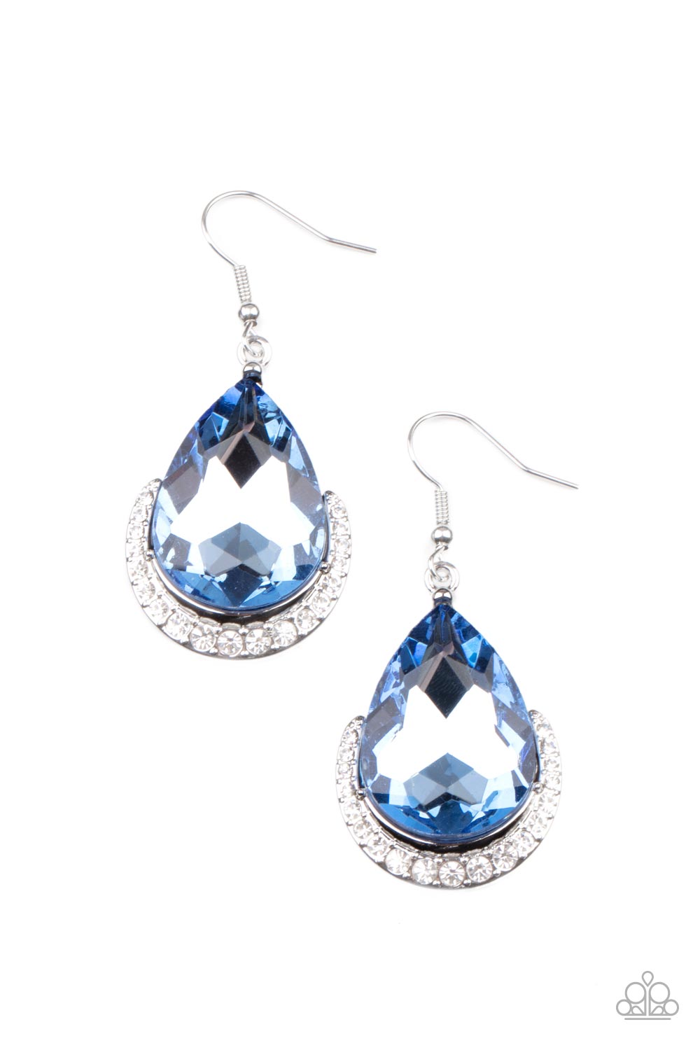 Paparazzi Accessories -Mega Marvelous - Blue earrings