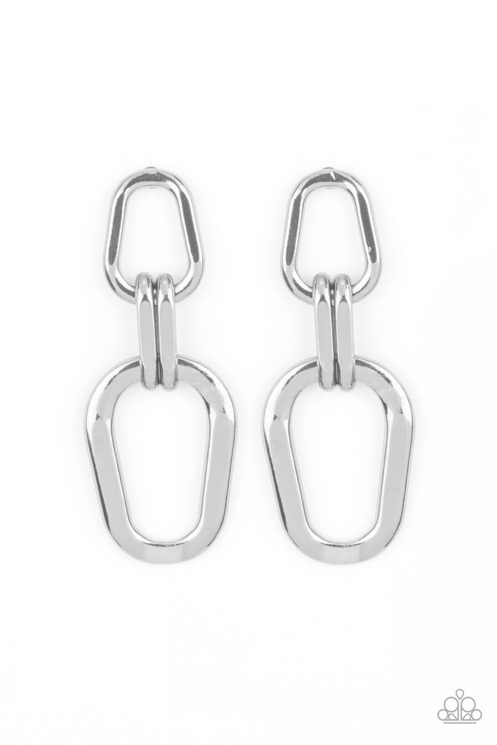 Paparazzi Accessories - Harmonic Hardware - Silver earrings