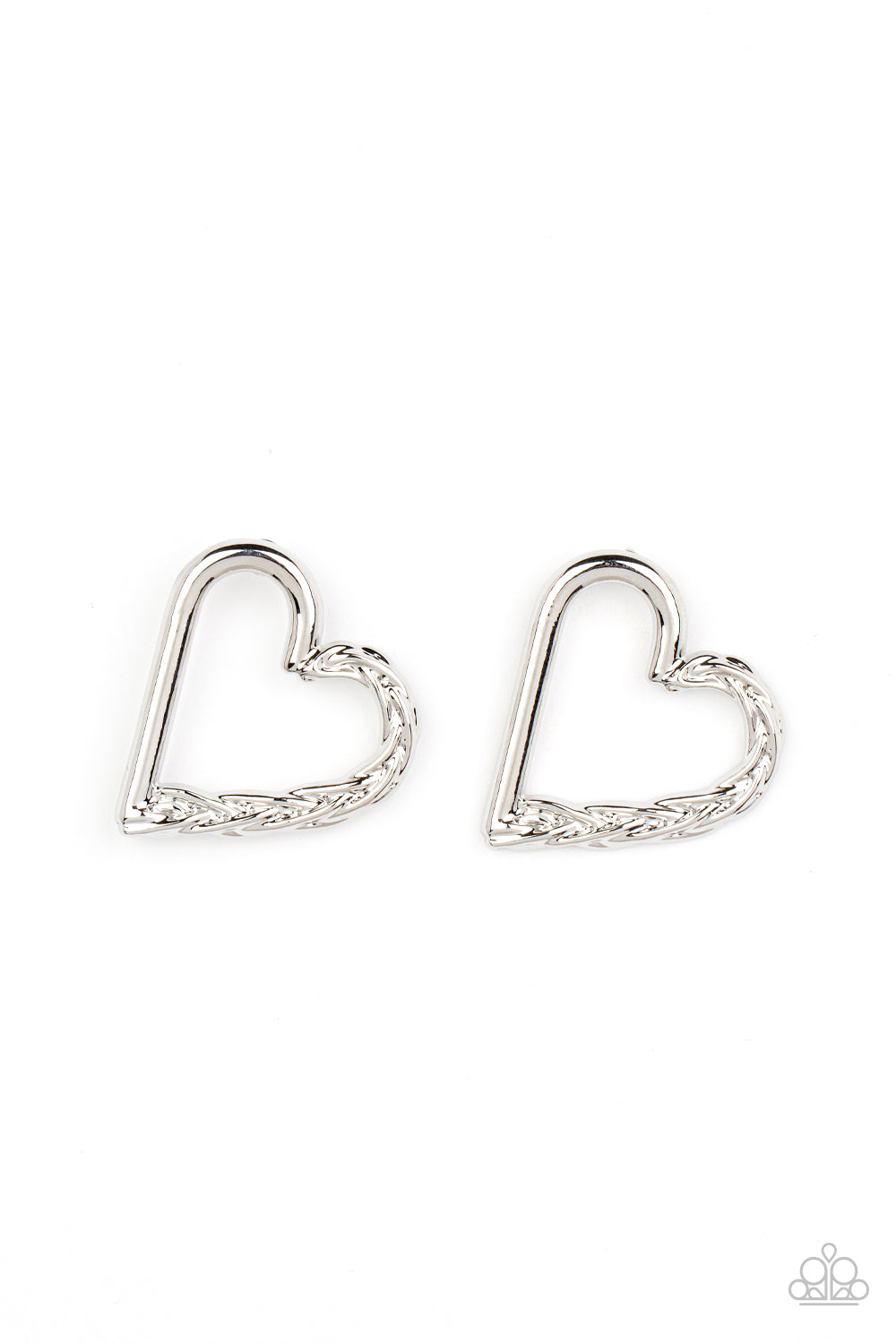 Paparazzi Accessories - Cupid, Who? - Silver earrings