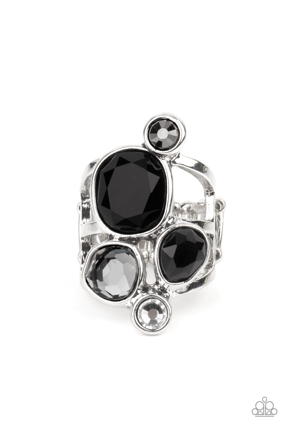 Paparazzi Accessories - Demandingly Duchess - Black ring