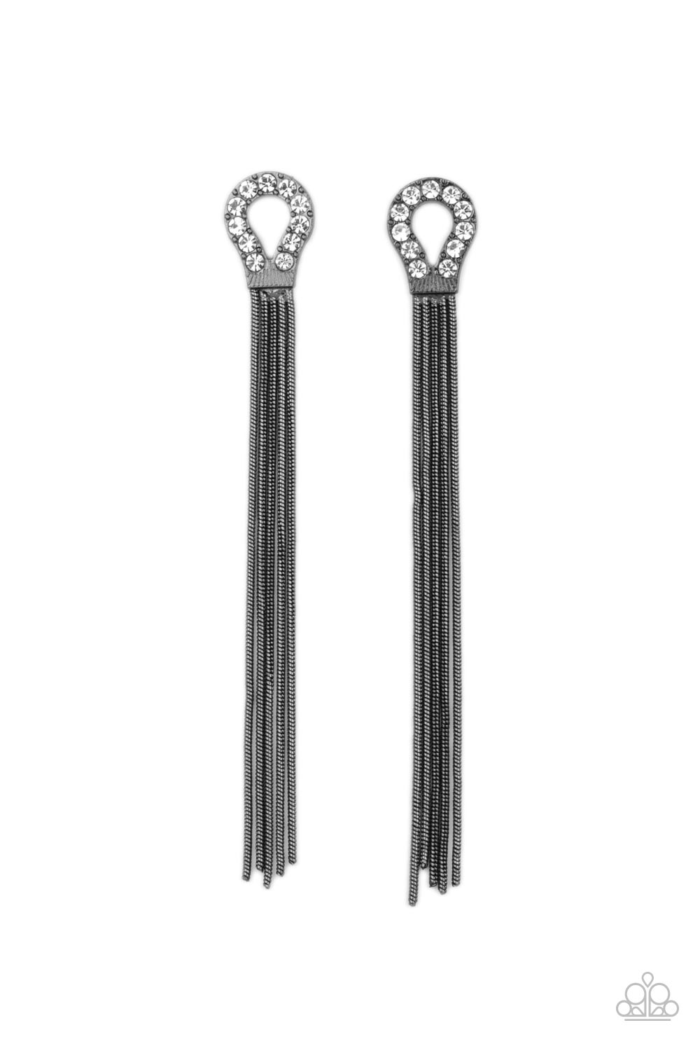 Paparazzi Accessories - Dallas Debutante - Black earrings