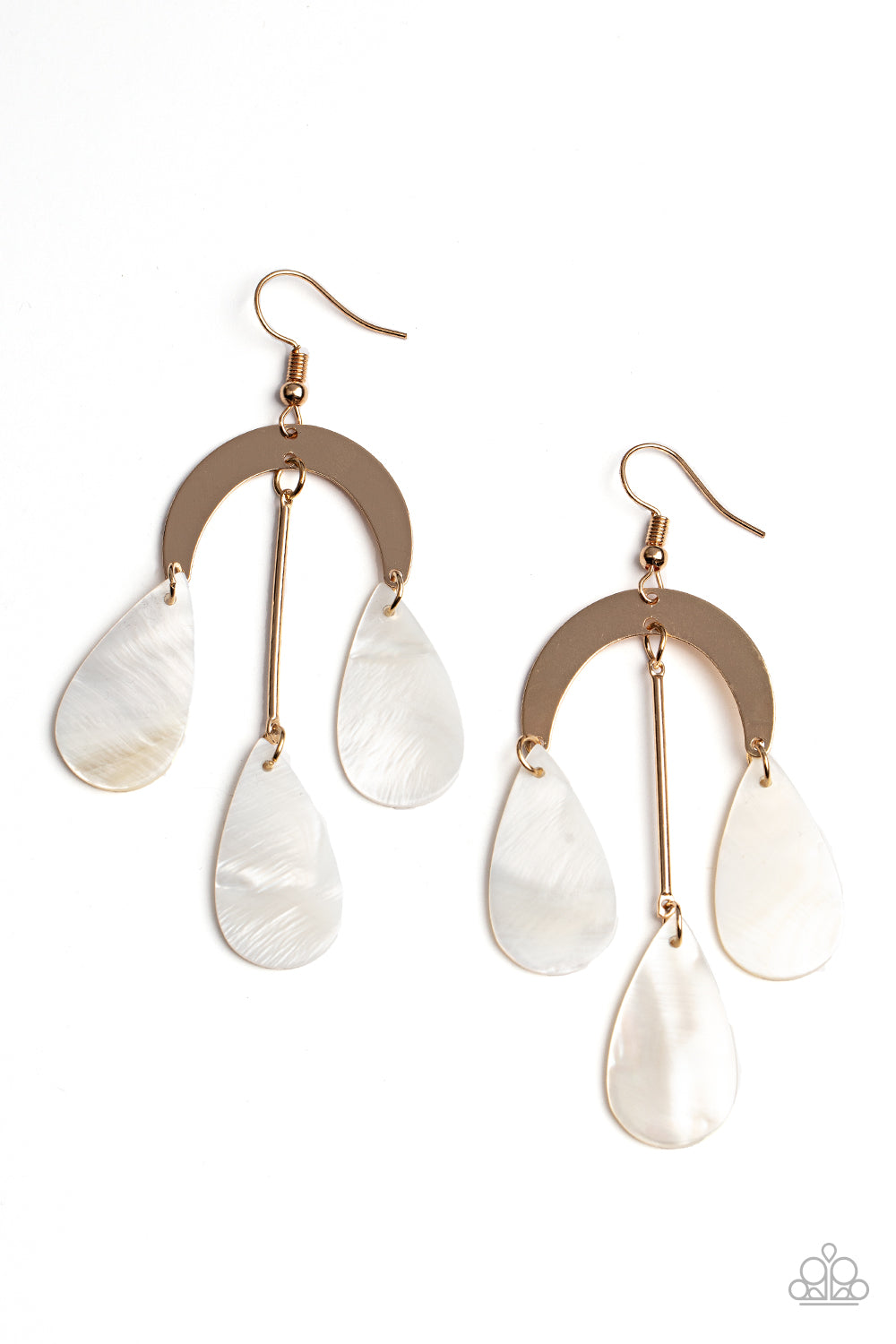 Paparazzi Accessories - Atlantis Ambience - Gold earrings