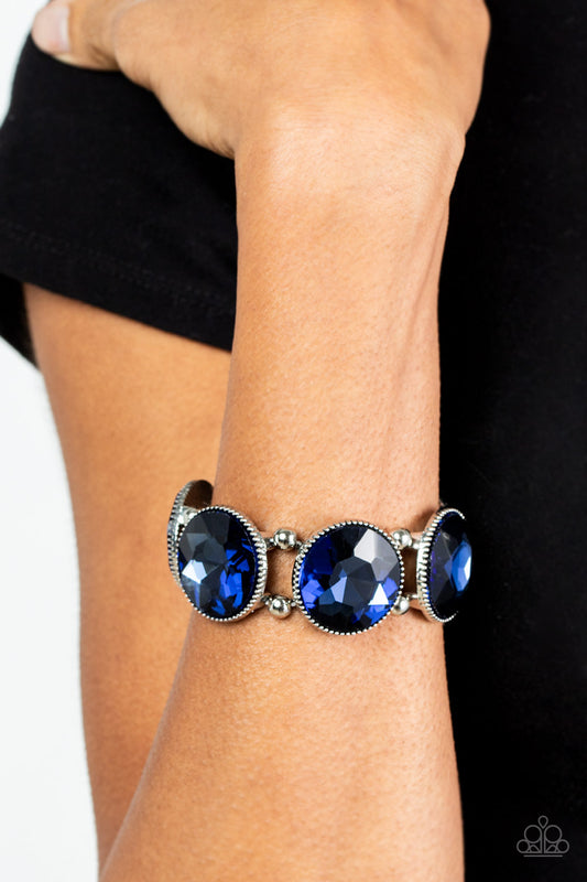 Paparazzi Accessories - Powerhouse Hustle - Blue bracelets