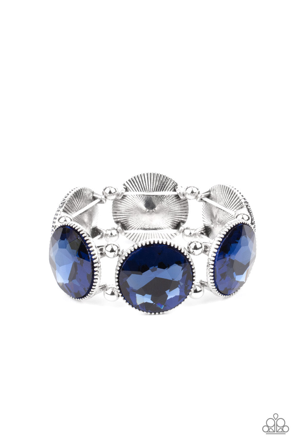 Paparazzi Accessories - Powerhouse Hustle - Blue bracelets