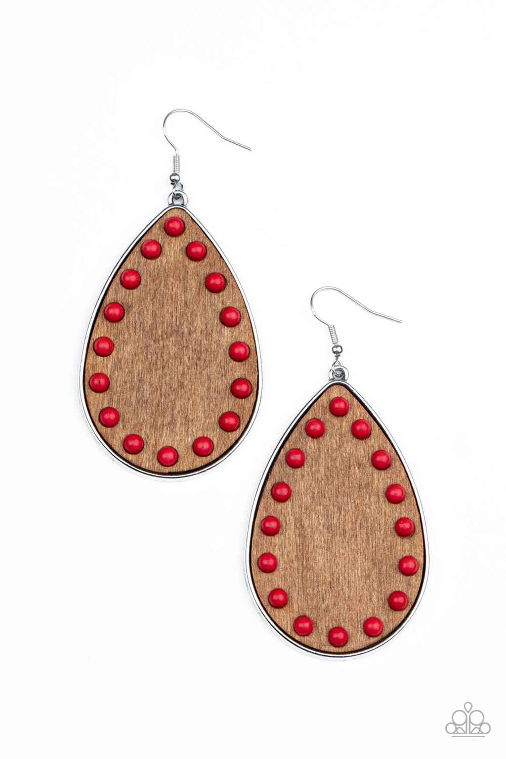 Paparazzi Accessories Rustic Refuge - Red earrings