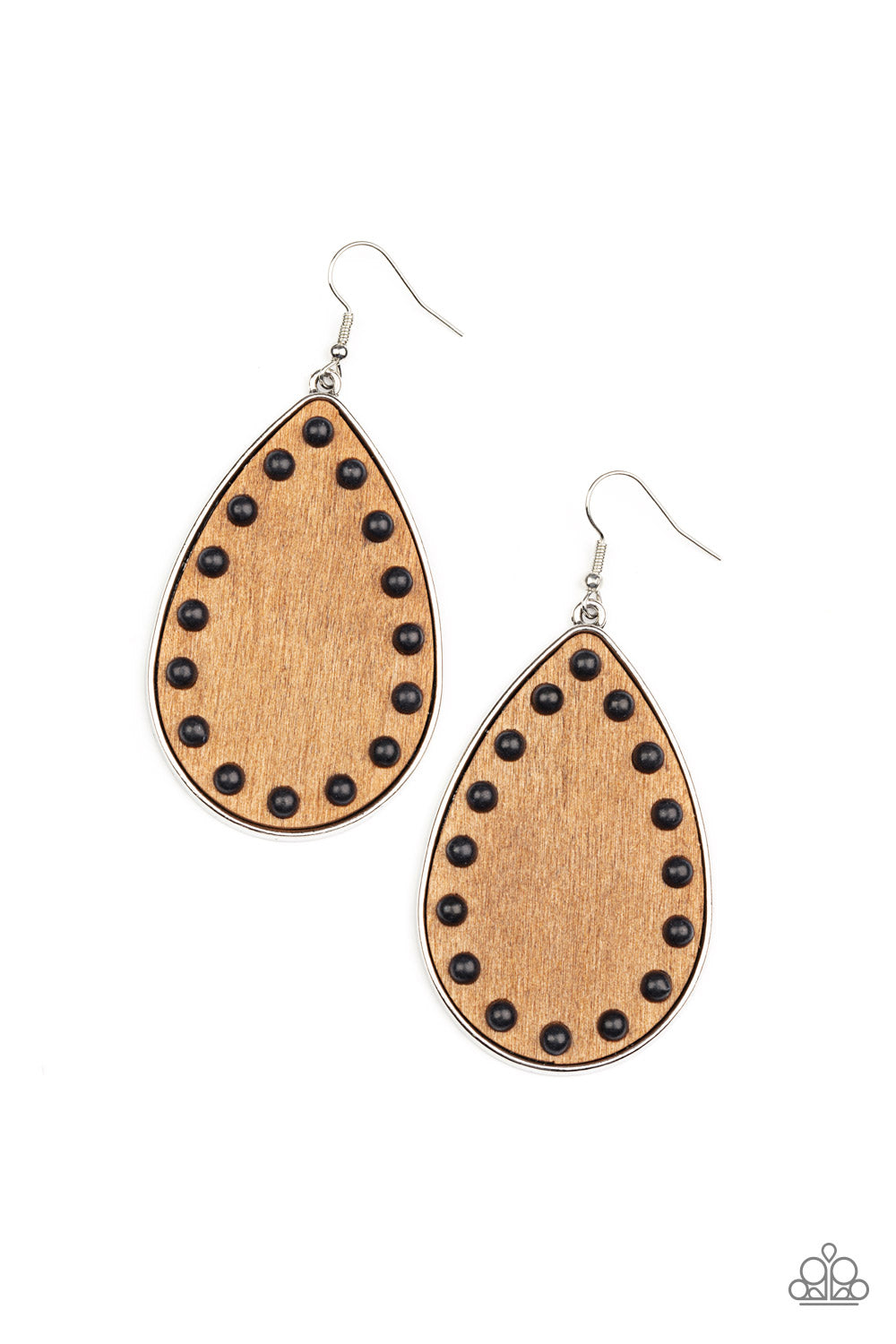 Paparazzi Accessories - Rustic Refuge - Black earrings
