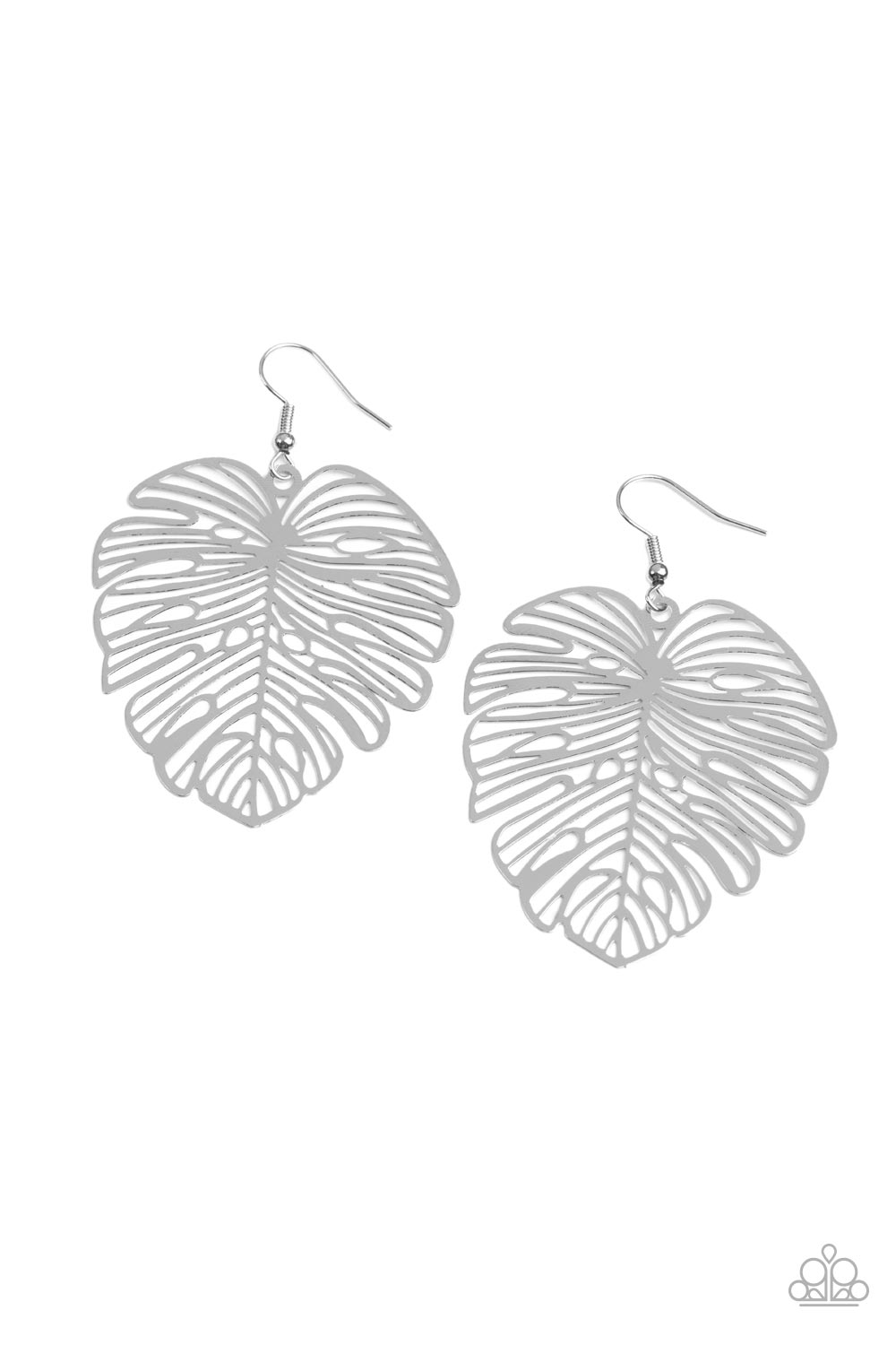 Paparazzi Accessories - Palm Palmistry - Silver earrings
