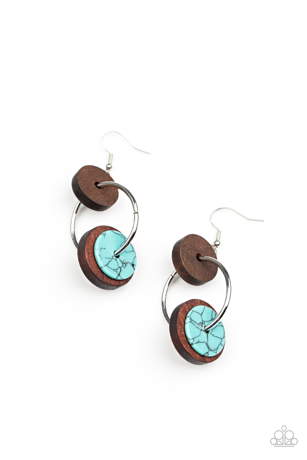 Paparazzi Accessories - Artisanal Aesthetic - Blue earrings