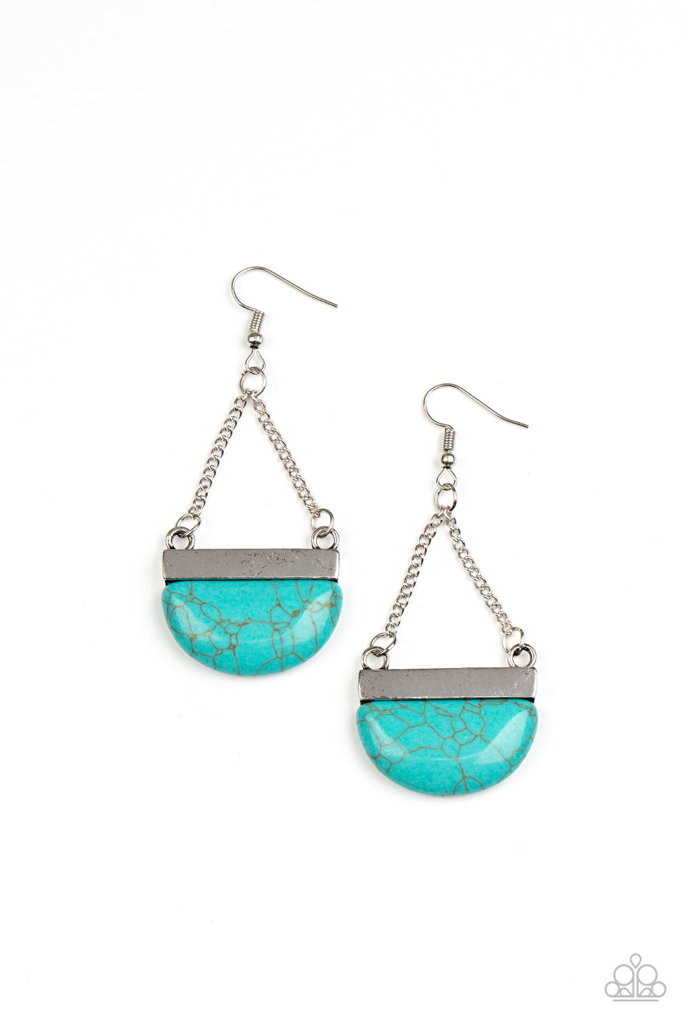Paparazzi Accessories - Mesa Mezzanine - Blue earrings