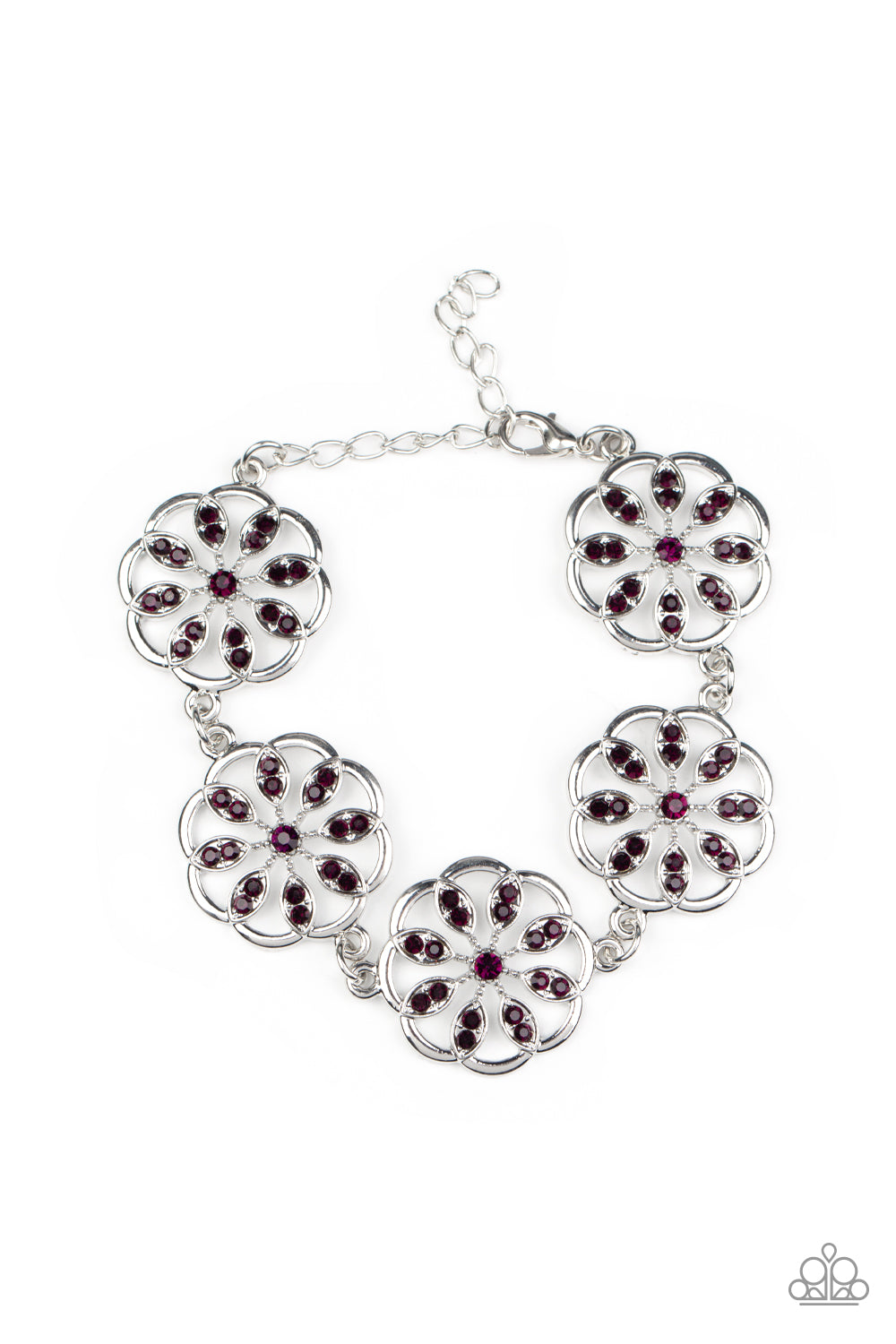 Paparazzi Accessories - Blooming Bling - Purple Bracelet