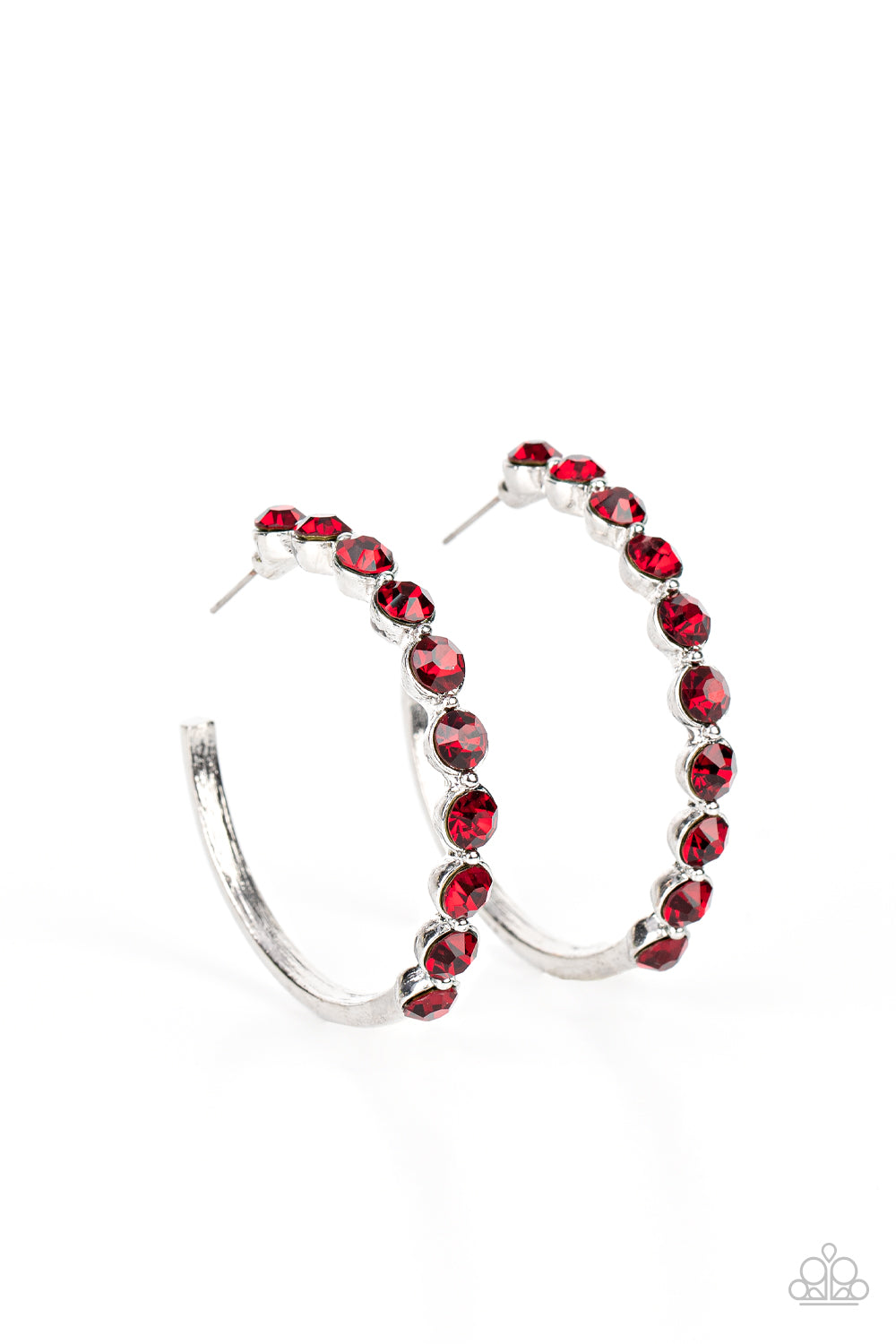 Paparazzi Accessories - Photo Finish - Red earrings