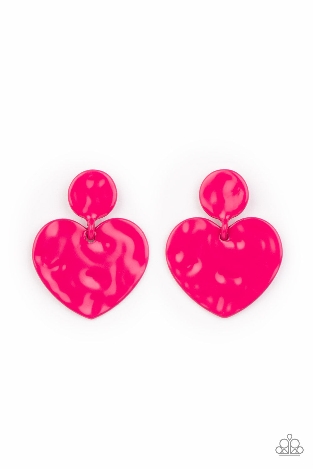 Paparazzi Accessories - Just a Little Crush - Pink earrings