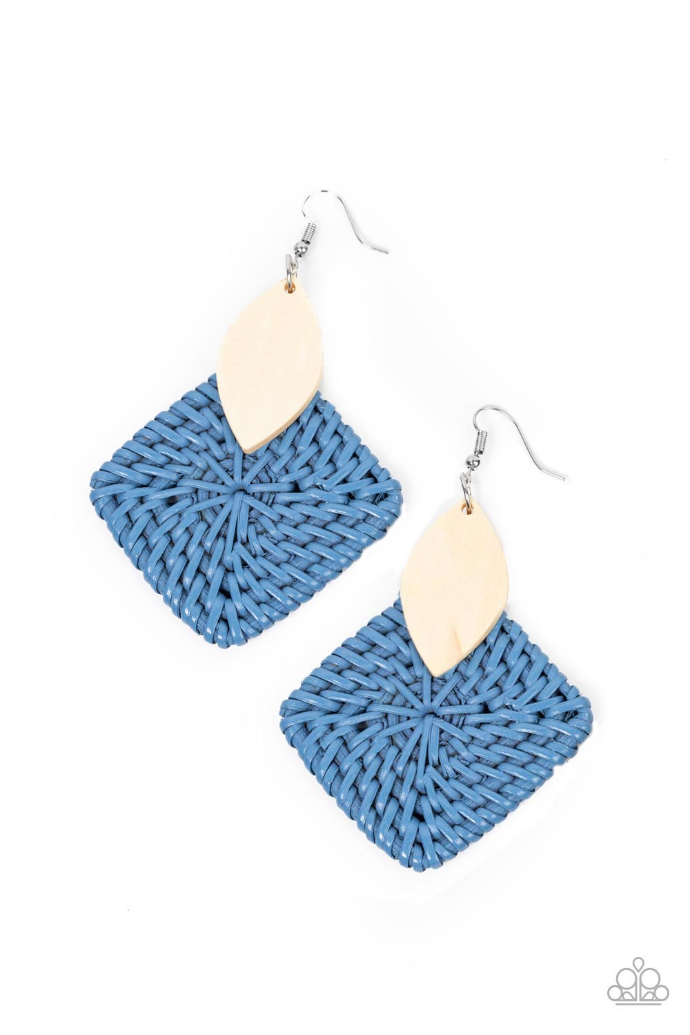 Paparazzi Accessories - Sabbatical WEAVE - Blue earrings